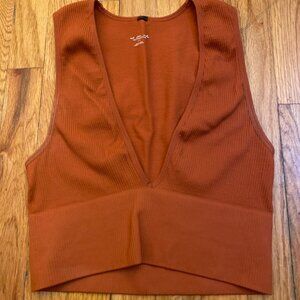 Burnt orange bralette/tank top